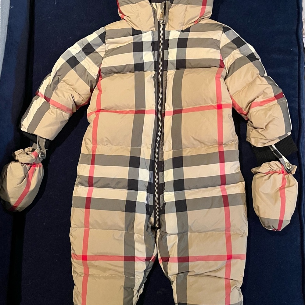 Burberry Kids Puffer Jacket - Beige, Black, Red